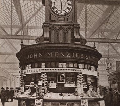 John Menzies newspaper stand