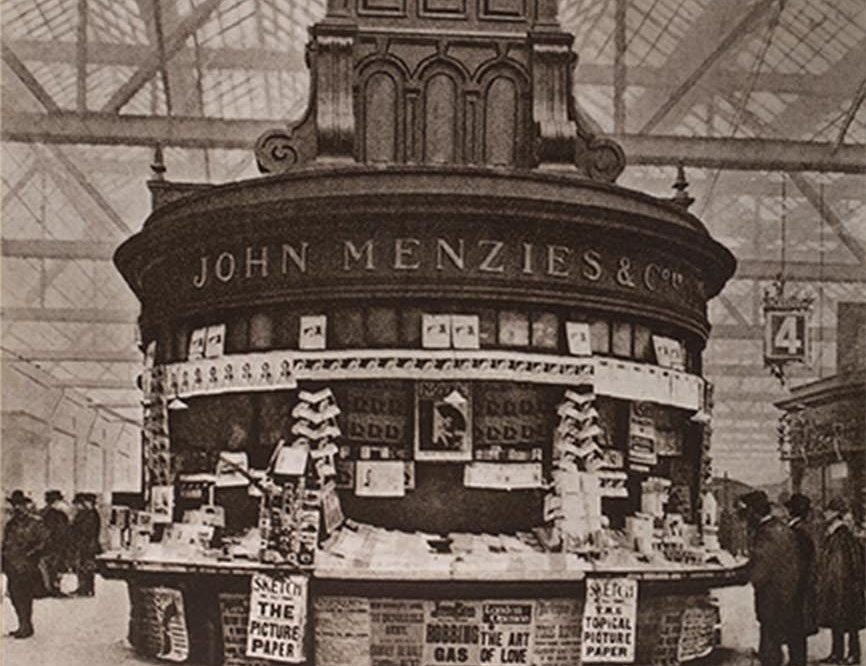 John Menzies newspaper stand